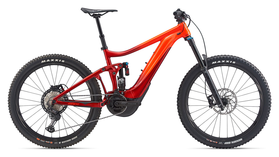 BICICLETA E-BIKE DE MONTAÑA GIANT REIGN E+ 1 PRO 2020 ROJA TALLA MEDIANA